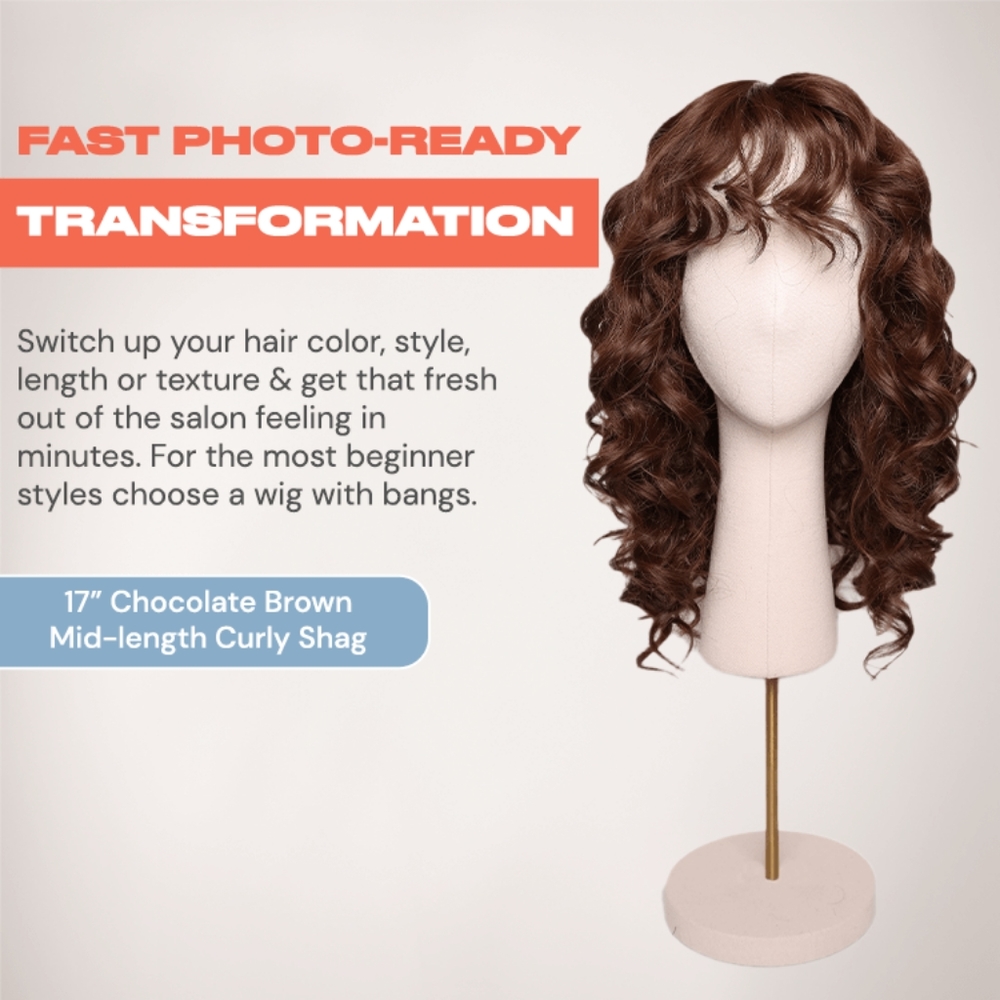 INH Curly Hair Wig ELENA